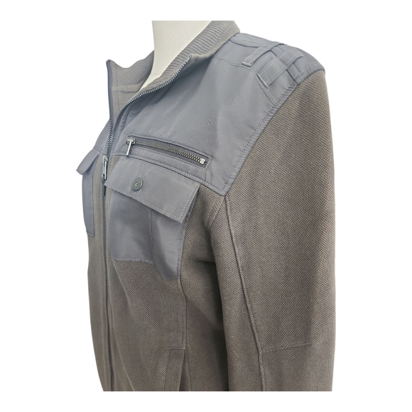 Calvin Klein Men’s Full Zip Utility Jacket Gray Size M - Picture 3 of 5